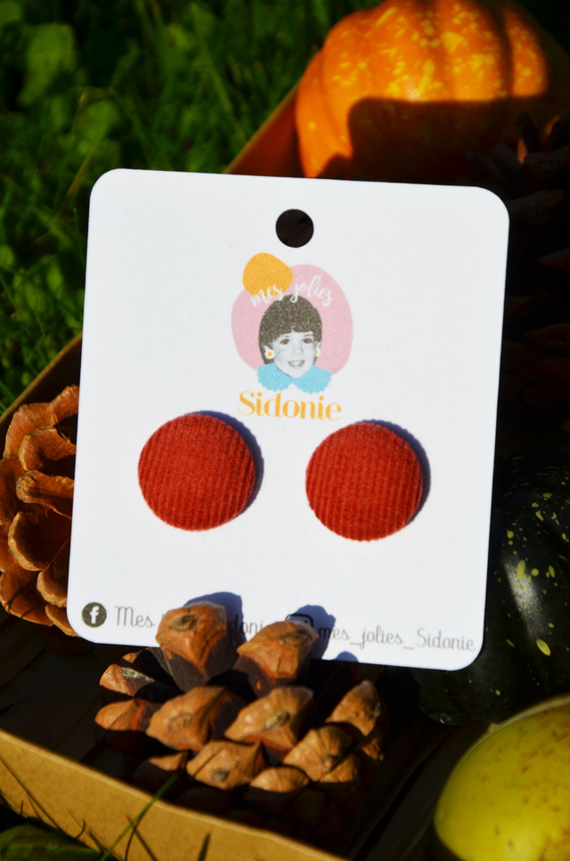 Mini Sidonie velours paprika