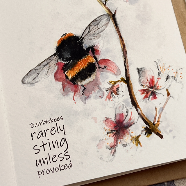 Bumblebees, a mini watercolor collection