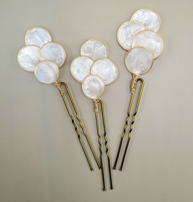 EPINGLES A CHIGNON, accessoires cheveux de la mariée -Mariage - Collection BACCHUS