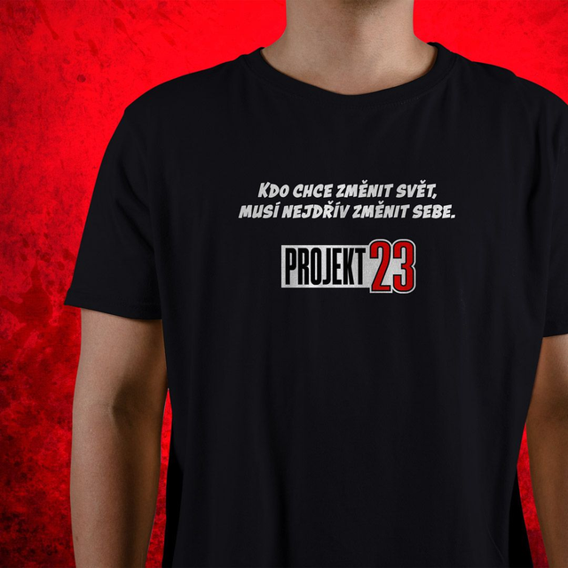 "Kdo chce změnit svět,..." Pánské tričko