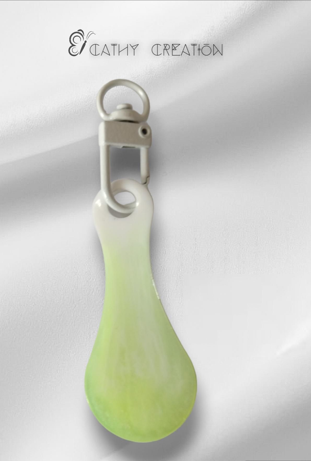 Jeton de caddie jaune et blanc 