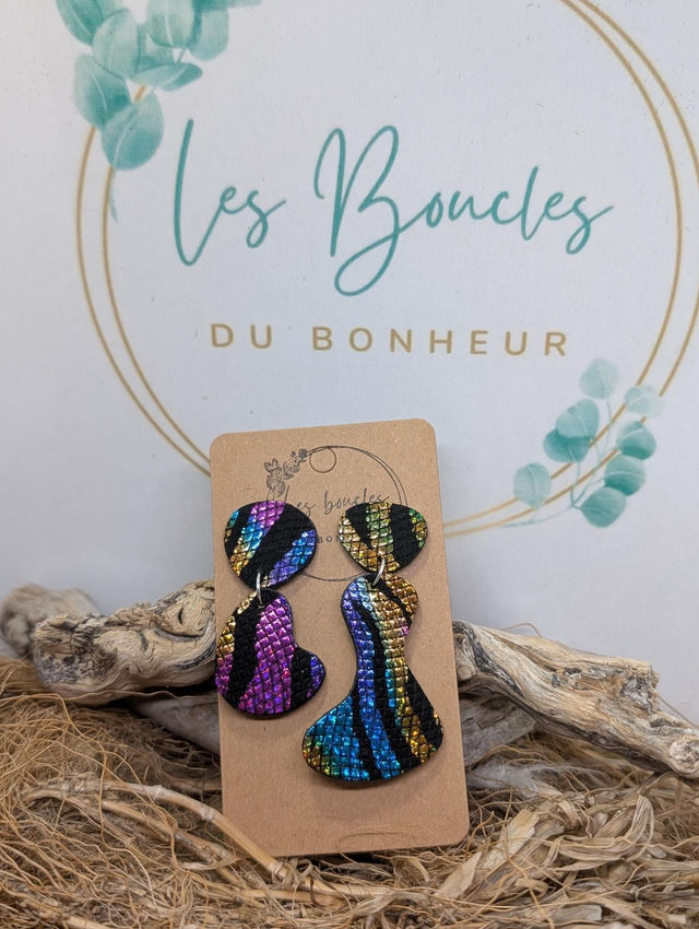 Boucles d&#039;oreilles Les jumelles ju004