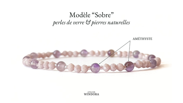 Bracelet | Améthyste - Collection 2 | Lot de 3