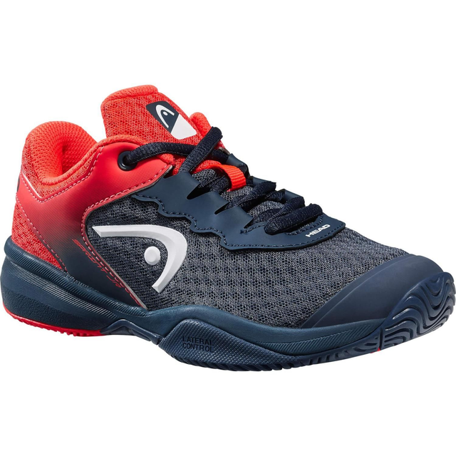 Head Kids Sprint 3.0 Tennis Shoes - Midnight Navy/Neon Red RRP £55