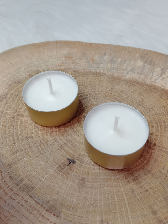 Lot de 2 Bougies Naturelles Artisanales Chauffe-Plats