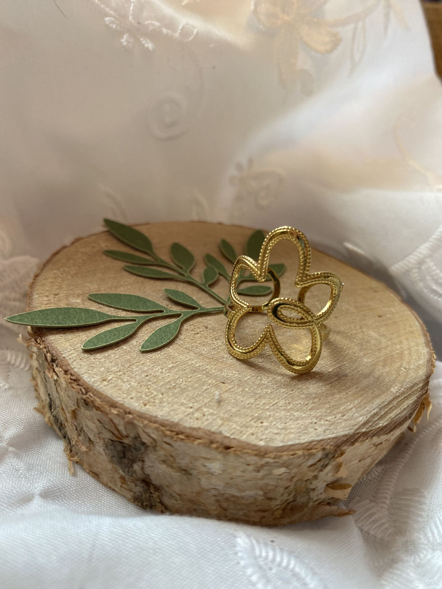 Bague Fleur Dorée 