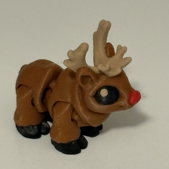 3D Printed Reindeer Small