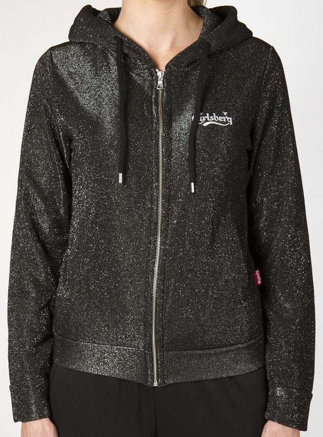 Carlsberg felpa zip con cappuccio glitter