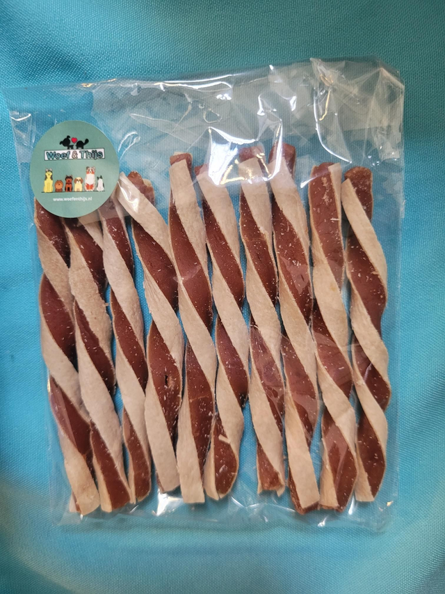 Zachte eend en vis strips