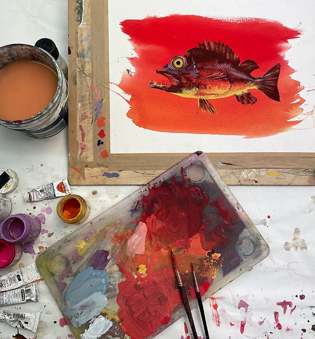 Aljoscha Blau - Tierbilder mit Gouache