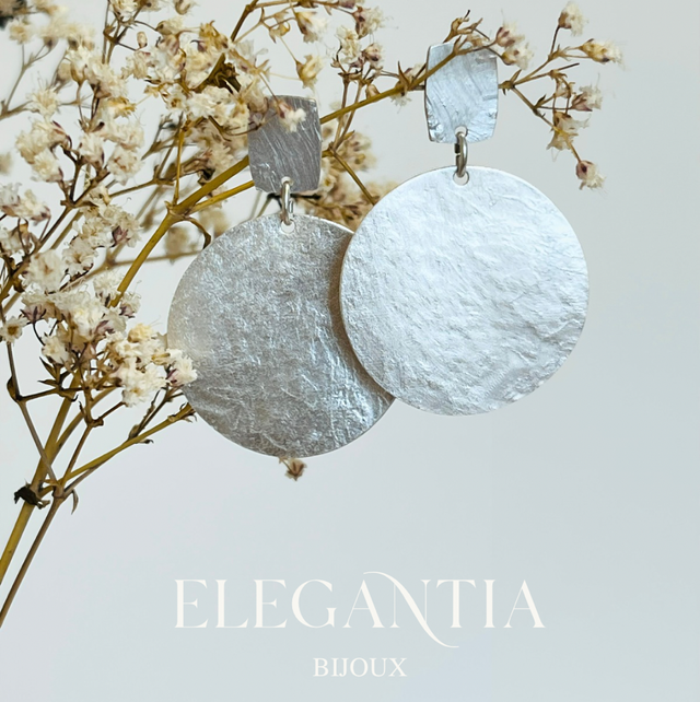 Boucles d'oreilles argentées