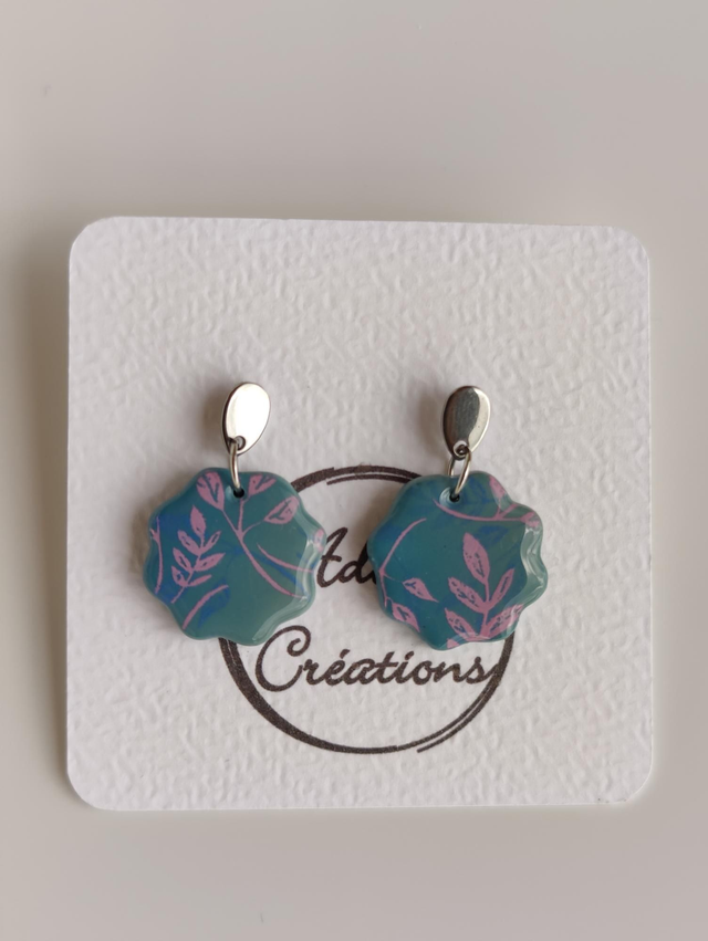Boucles d&#039;oreilles Thalie fleurs