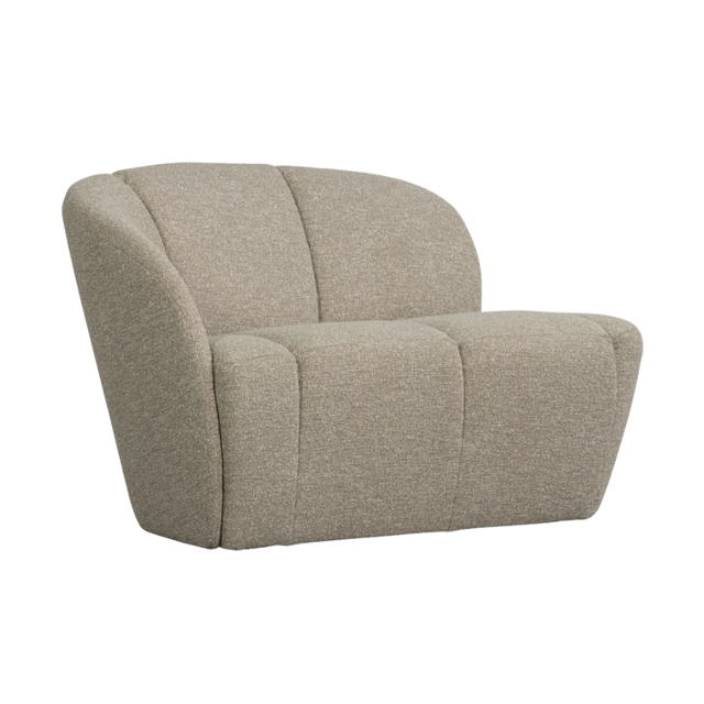 Mojo 2 zits bankje links bouclé beige 