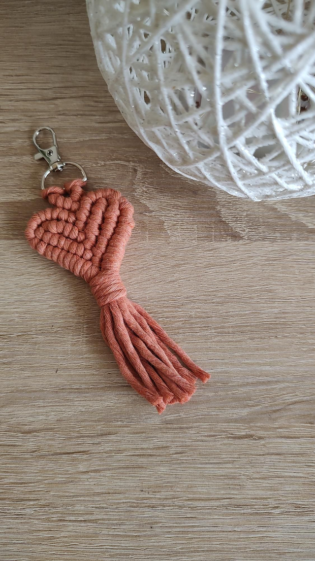 Porte-clé cœur • Terracotta 