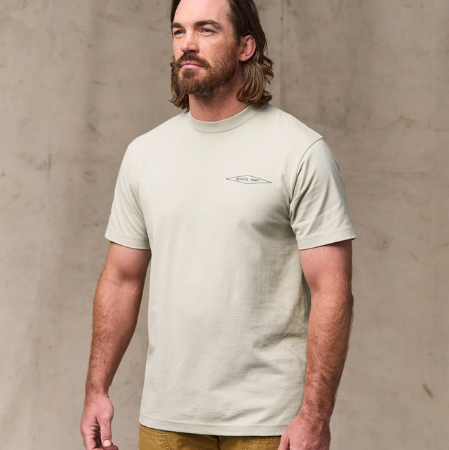 Filson Diamond T-Shirt Gray Sky