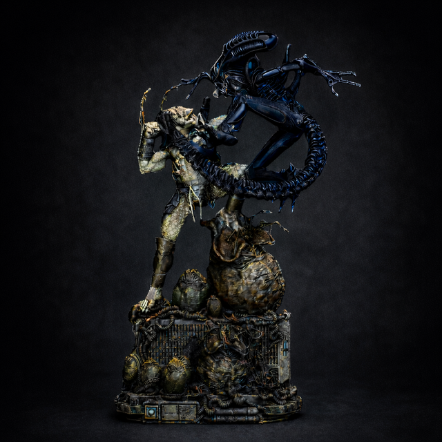 DIORAMA ALIEN vs PREDATOR série horror movie