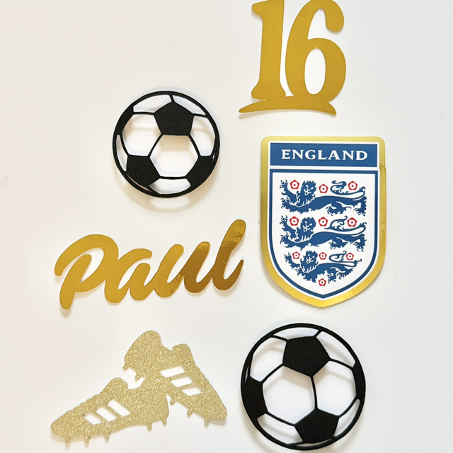 Personalised England football Cake topper 