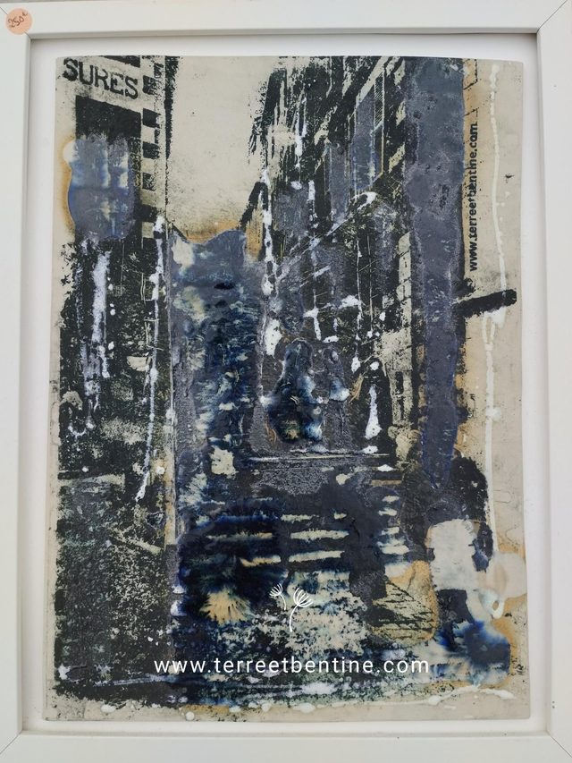 COMPOSITION abstraite - CPA - Morlaix - les 100 marches