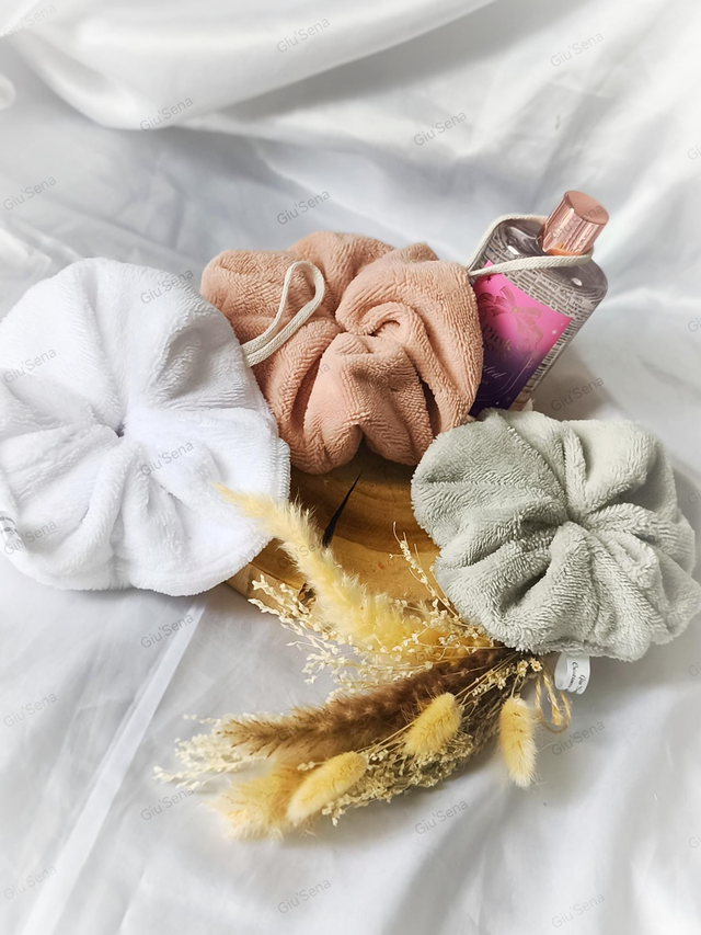 Fleur de douche éponge bambou 