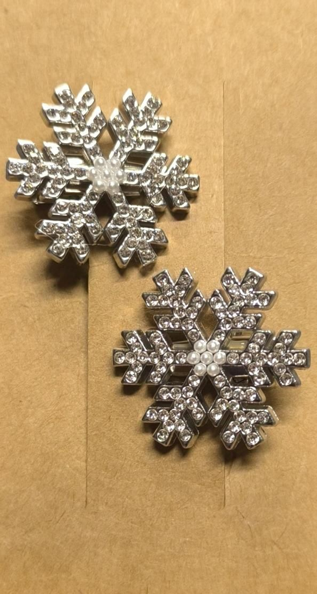 2 Pince flocon neige stass