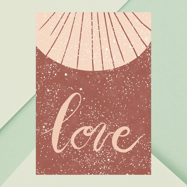 Impression Art Amour Bohème Typographie Romantique / Boho Love: Romantic Typography Art Print: Décoration Murale Bohème