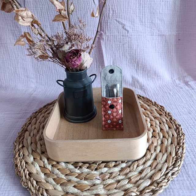 Petite Pochette Étoiles Corail