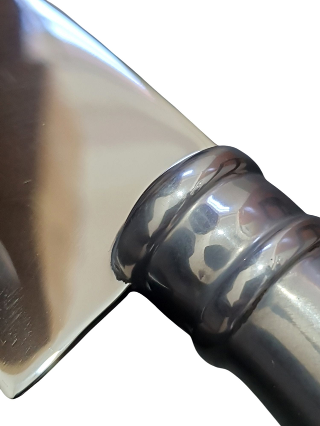 Faca Churrasco Elmo Aço Inox Cabo Resina Tipo Chifre 8 Pol