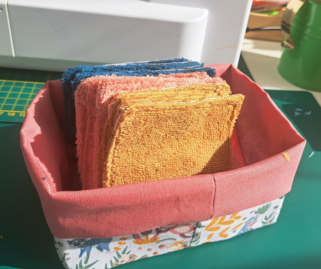 Panier pour cotons réutilisables