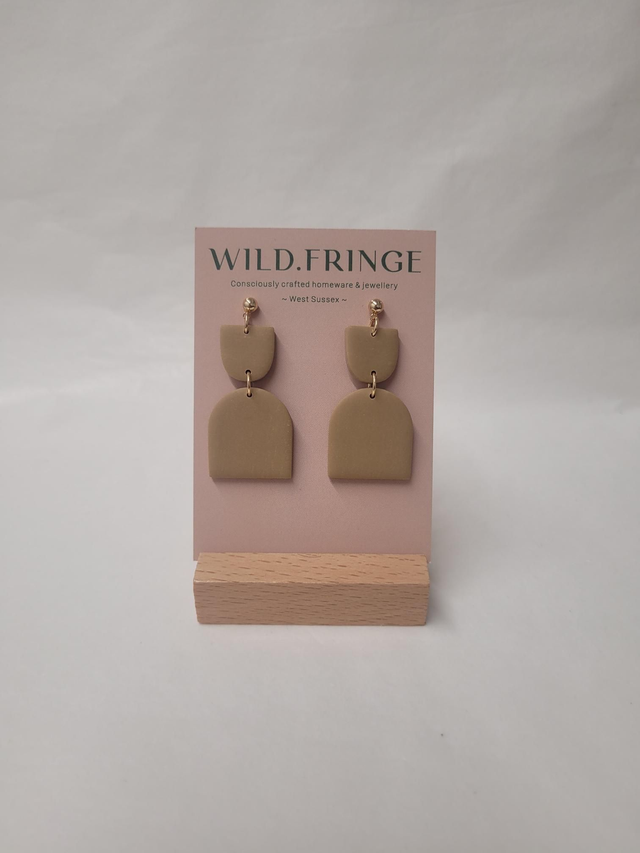 Annie - White Or Beige - Earrings - MP-017