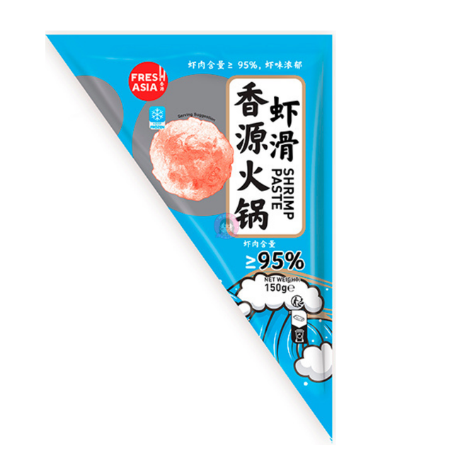 香源 Fresh Asia 香源火锅虾滑三角包150g Premium Hotpot Shrimp Paste