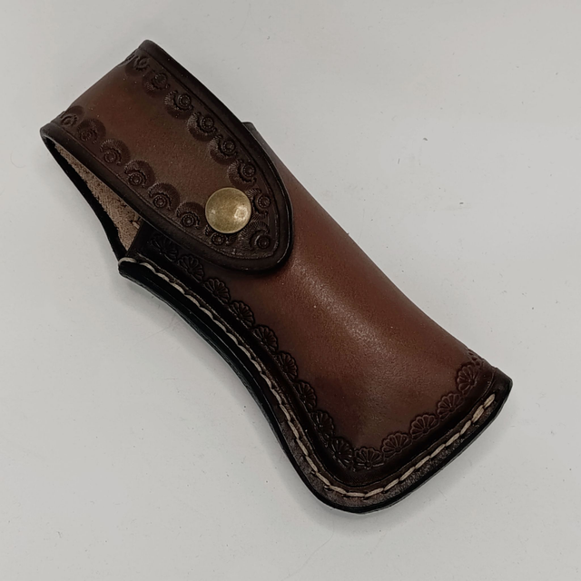 Kožené puzdro na skladací nôž 007