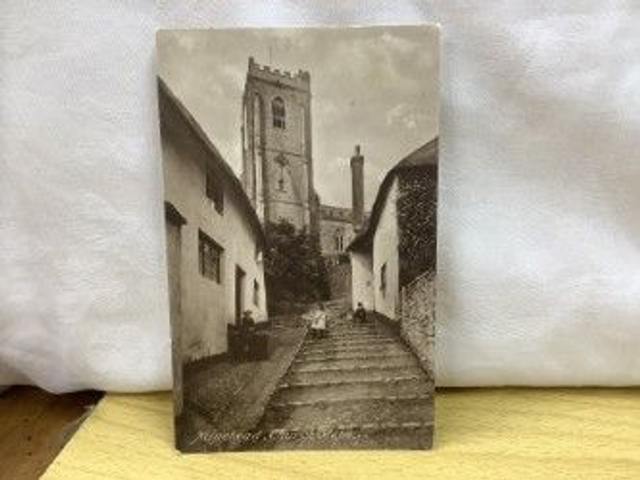 Minehead, Church Steps, Somerset, vintage F. Frith &amp; Co. Ltd. vintage postcard. Our Ref No. R518 £2.50