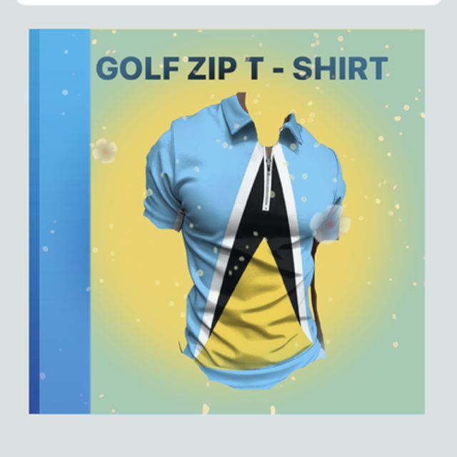 🇱🇨 UVF - ST LUCIA ZIP GOLF TEE