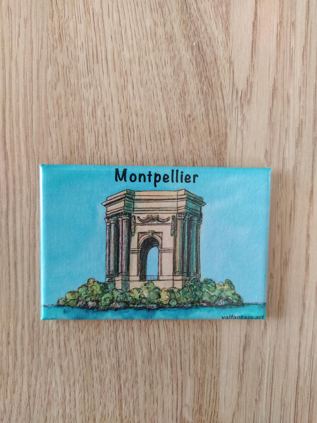 Magnet "Montpellier, le Peyrou" 7,8 x 5,3cm