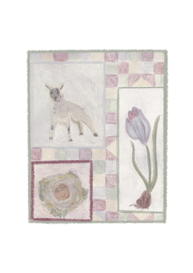 Spring Patchwork Card 