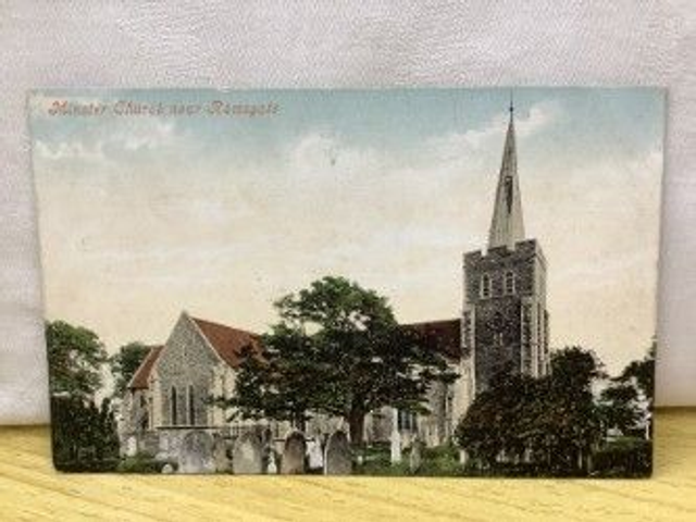 Minster Church near Ramsgate, Kent, Valentine's Series Postcard. Our Ref No. R139 £2.25