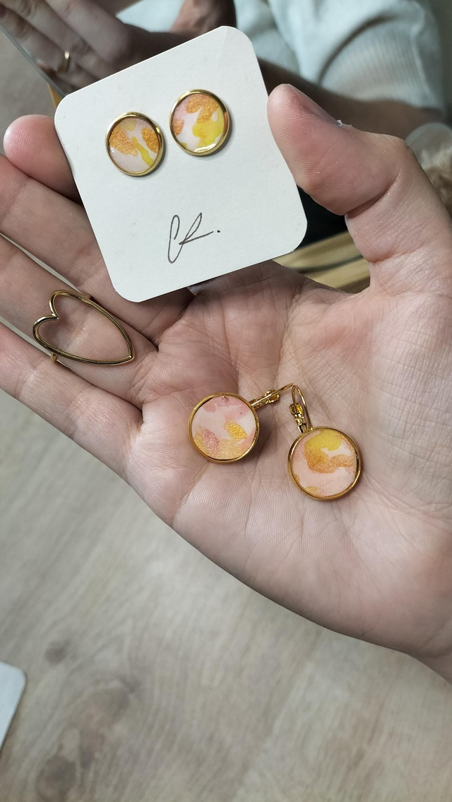 Ensemble couché de soleil doré 