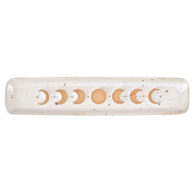 Moon Phase Ceramic Incense Holder
