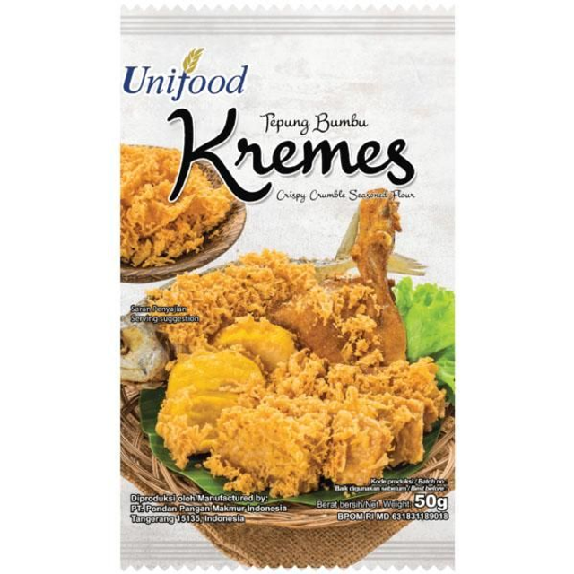 PONDAN UNIFOOD Tepung Bumbu Kremes - farine assaisonnée pour crumble salé 50g