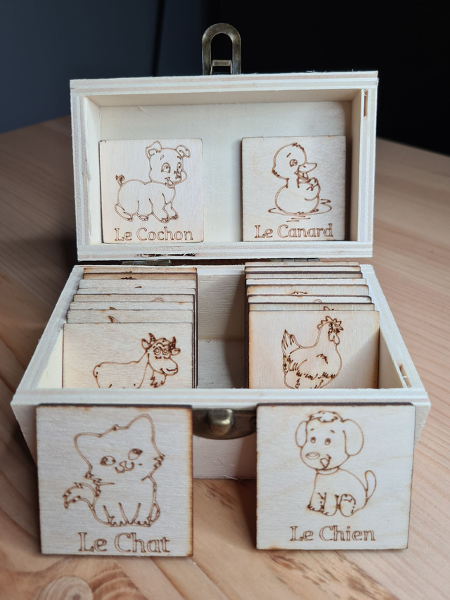 Jeu Memory des animaux de ferme 