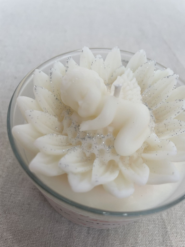 Bougie "petit ange" parfum fleur de coton