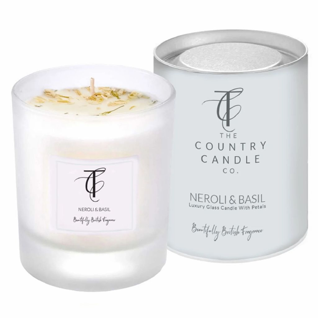 Neroli &amp; Basil Glass Candle