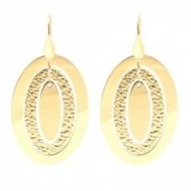 Orecchini donna in bronzo ovali