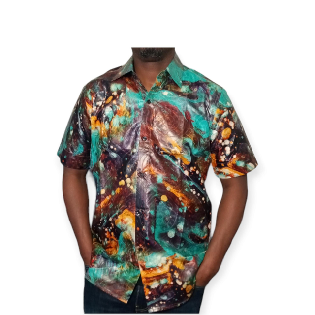Milky Ways Batik Male Shirts