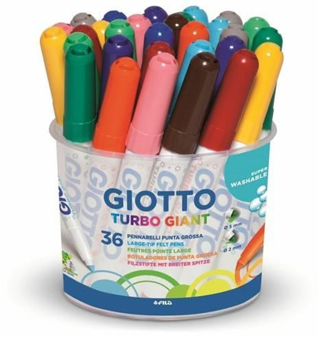 GIOTTO , PENNARELLI GIOTTO TURBO MAXI GIANT PACK 36 PZ