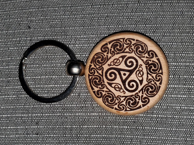 Porte clés motif triskell
