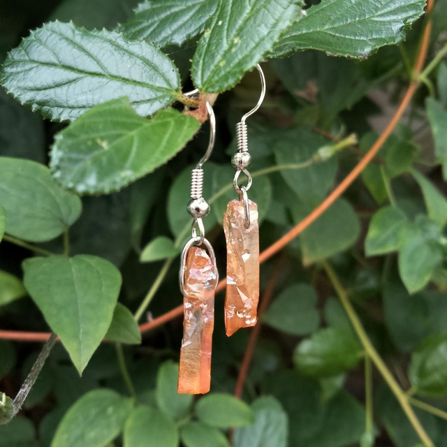 Orange Aura Quartz Drops