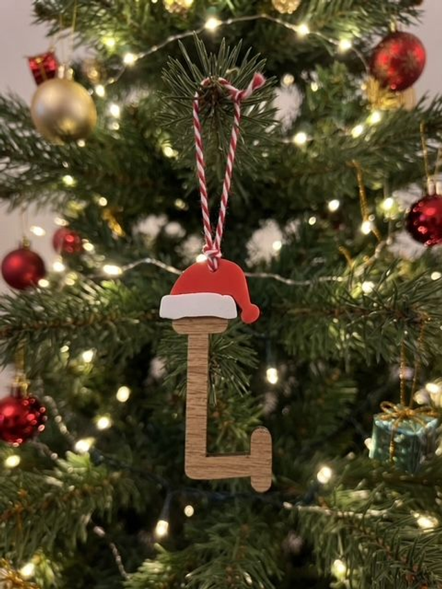 Personalised Wooden Christmas Tree Letter Ornaments