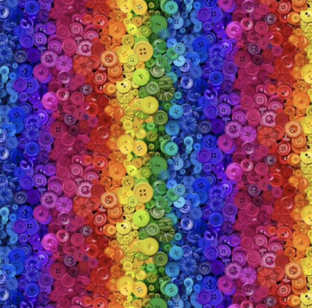 10 cm Patchworkstoff „Buttons Multicolor“