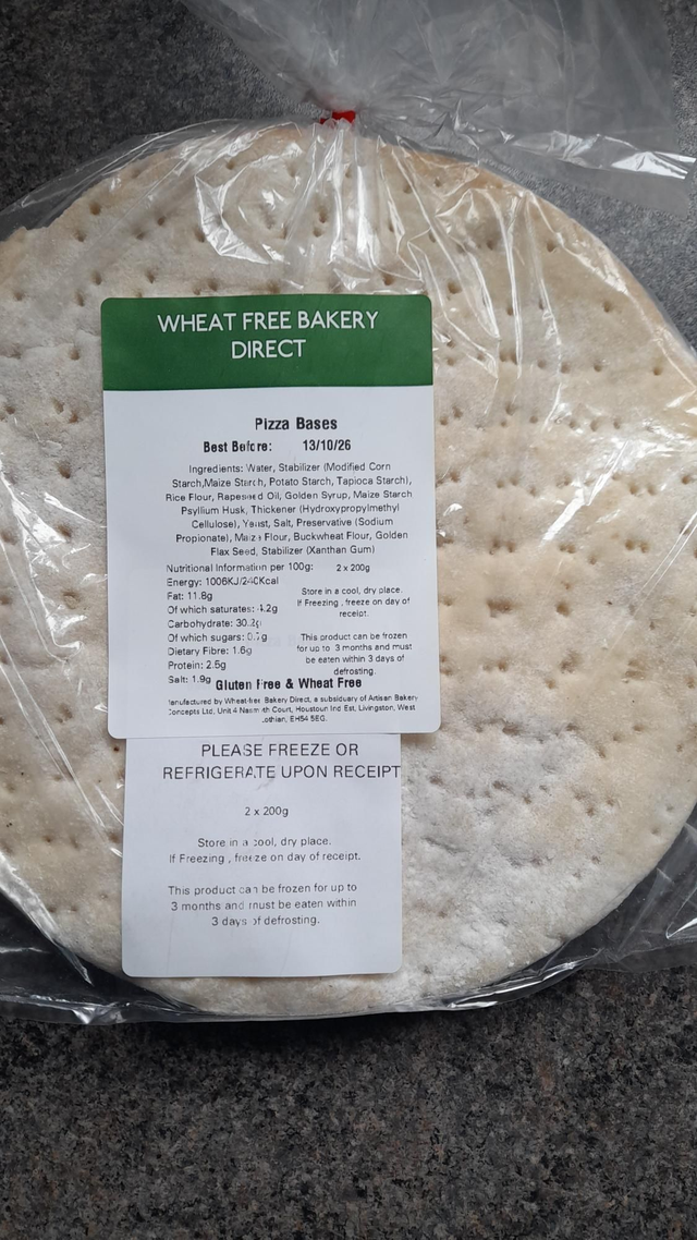 2x Pizza Bases 